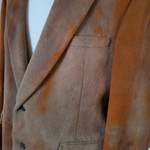 Vintage Camel Wool Jacket Coat Blazer Brown large XL tan camo black gray tie dye - Picture 13 of 16